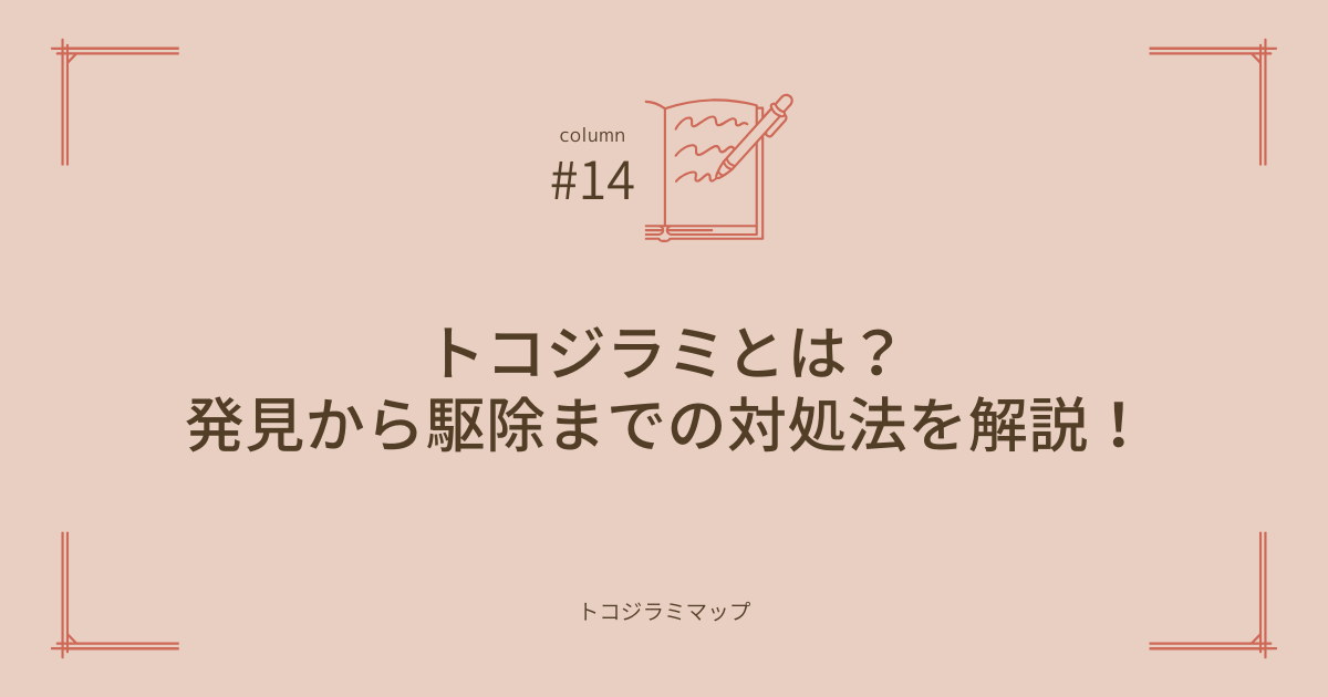 トコジラミとは？発見から駆除までの対処法を分かりやすく解説！